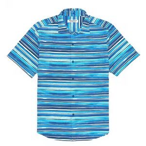 Tommy Bahama IslandZone Bahama Coast Ripple Tides Short Sleeve Woven Shirt.